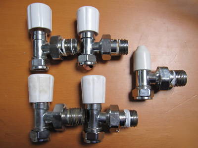 5 x 15MM radiator valves good condition