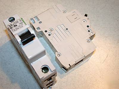 7 moeller 2 amp circuit breakers din mount fazn C2