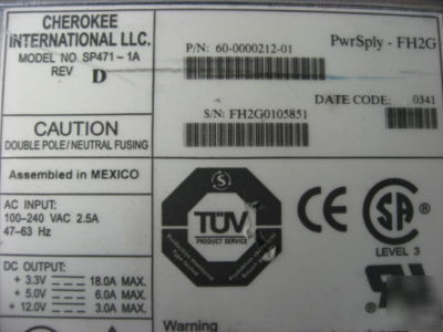 7 x cherokee SP471-1A rev c,d brocade powersupply