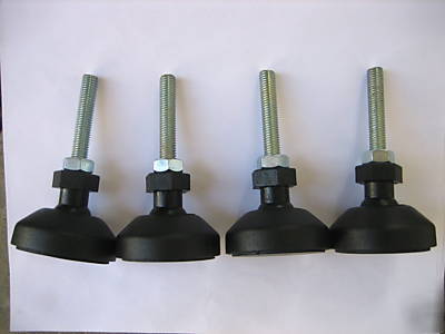 Adjustable feet / leveling mount, vibration dampening