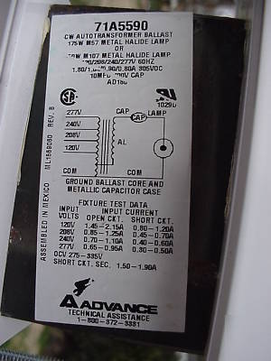 13 acculite 175 watt hi-lux light fixture & bulb unused