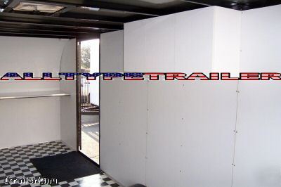 2009 enclosed motorcycle atv car hauler quad trailer