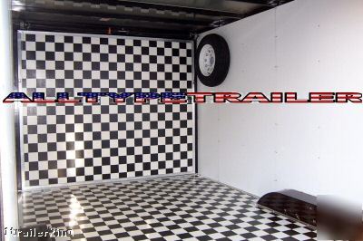 2009 enclosed motorcycle atv car hauler quad trailer