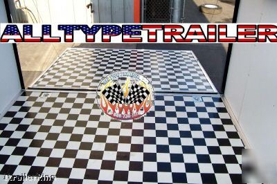 2009 enclosed motorcycle atv car hauler quad trailer