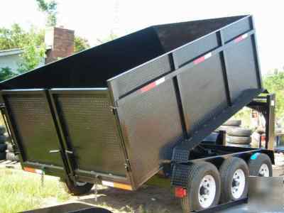 2010 7 X14 x 4 gooseneck 21 k dump trailer, 10 k lift