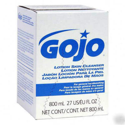 Gojo lotion skin cleanser 800 ml bag in a box refill 