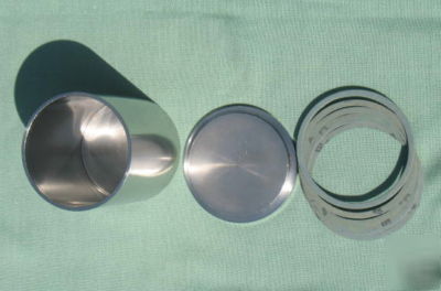 Quickee stainless steel ball mill jar 28 oz ml-mg-8606