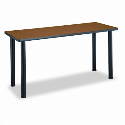 Rectangular training table top, 60WX24D, bourbon cherry