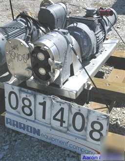 Used: tri clover rotary positive displacement pump, mod