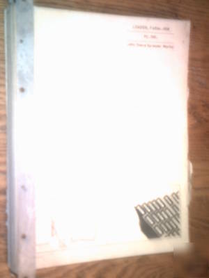John deere loader spreader works parts manual