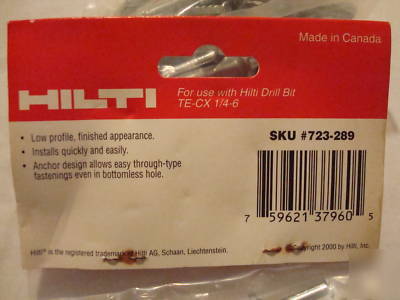 New hilti # 337960 metal hit anchor 1/4