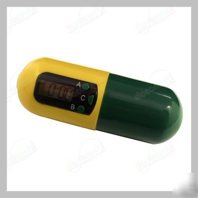 New medicine box timer lcd flash countdown beep beep