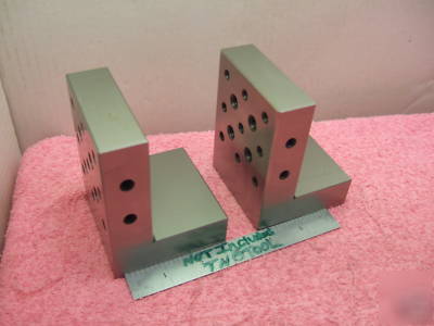 Angle plates matched pair toolmaker machinist mint 