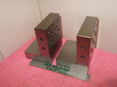 Angle plates matched pair toolmaker machinist mint 