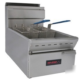Countertop gas 25 lbs heavy duty high performance fryer