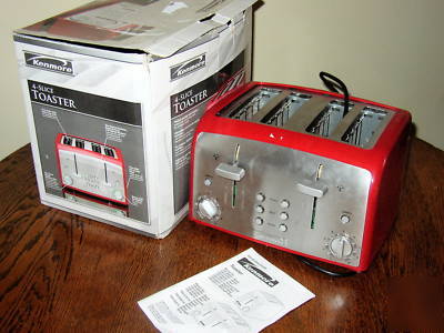 Kenmore elite 4 large long slice toaster 2 controls