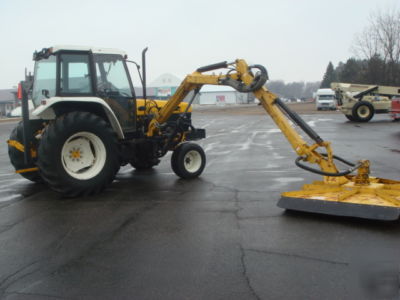 New 1994 holland ford 6640, cab, air, alamo boom mower