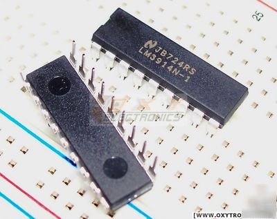 New LM3914 led display driver bargraph dot mode 20 pcs 