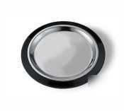 New black large round 10'' thermo-plate complete
