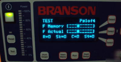 Branson 2000 2000EA ultrasonic assembly systems 40:0.4 