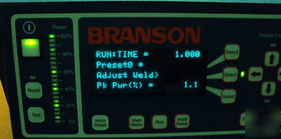 Branson 2000 2000EA ultrasonic assembly systems 40:0.4 