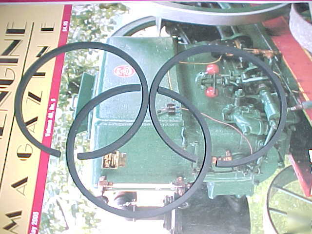Hit miss gas engine piston rings 3.5 x .25 john deere e