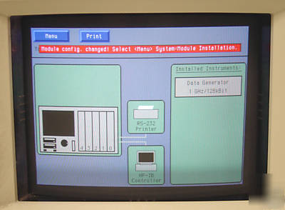 Hp 80000 data generator system with modules 1 ghz 16 ch