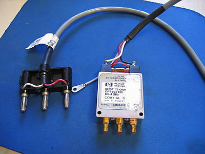 Hp / agilent 8765F coaxial switch 75Ï‰ coaxial switch 