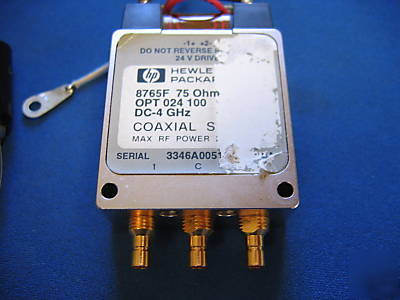 Hp / agilent 8765F coaxial switch 75Ï‰ coaxial switch 