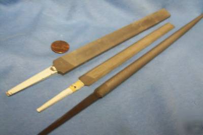 New lot of 3 files / all u.s.a. made / heller / / nice