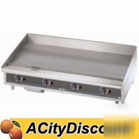 New star-max 48IN flat gas grill griddle w/thermostat