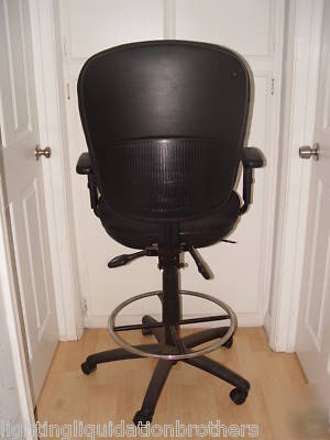 Office chair drafting height, arms, degree adjustable