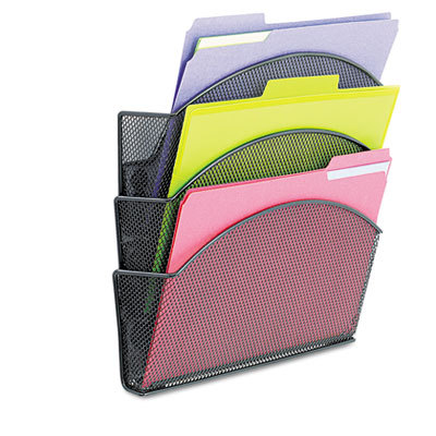 Onyx magnetic mesh panel access triple file pcket black