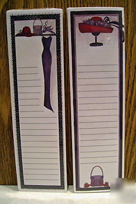 2 pat richter list pads with magnet - red hat theme