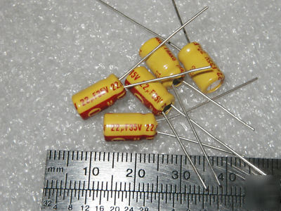 22 uf / 35V aluminum electrolyic capacitors (100 pcs) 