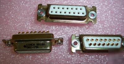500 DAY15S cinch 15 pos d-sub solder cup gold contacts
