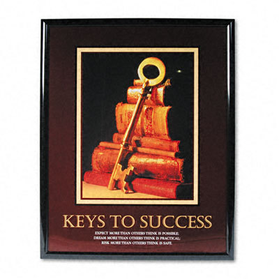 Advantus keys to success framed motivational print 