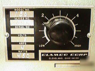 Clamco shrinkwrap film sealing hot plate md# 150 t 