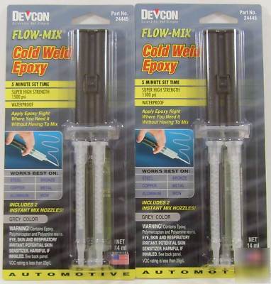 Devcon flow-mix cold weld epoxy 2 pack
