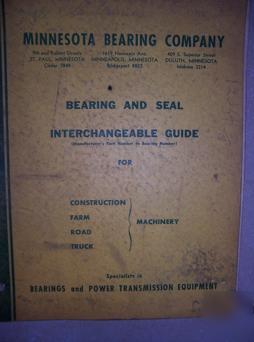 Minnesota bearing seal interchange guide farm road v