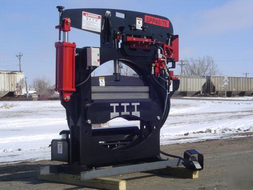 New 75 ton iroquois ironworker-press-pipe bender-brake