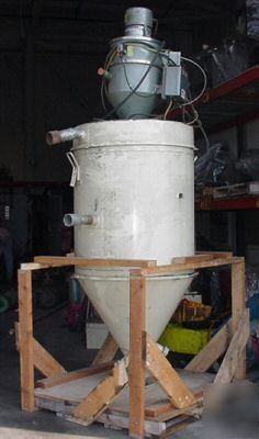 Plastic injection molder feed hopper whitlock dryer