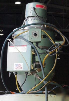 Plastic injection molder feed hopper whitlock dryer