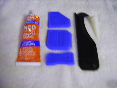 Pro caulk complete caulking kit set -it has red silicon