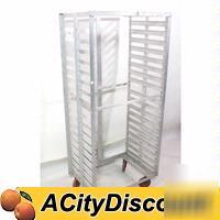 Used comm bakery full size sheet pan rack holds 18 pans