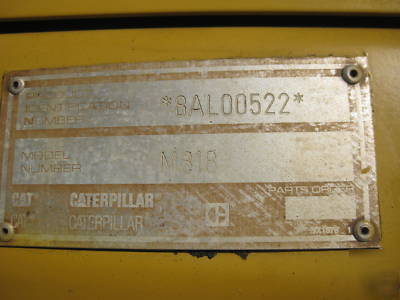 1999 caterpillar cat M318 maintainer wheel excavator 