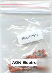 20 x 0.0003UF (300PF 0.3NF 301) ceramic capacitors 50V