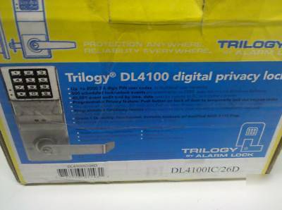 Alarm lock trilogy DL4100 digital audit trail lockset