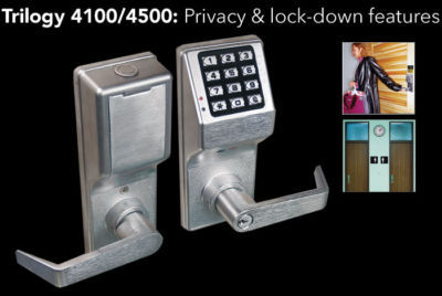 Alarm lock trilogy DL4100 digital audit trail lockset