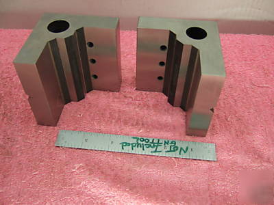 Angle plates step matched pair toolmaker machinist 